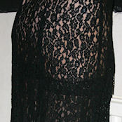 Black lace and Jimmy Choos